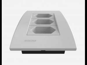 siemens 3 power outlets 3D Model