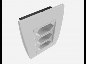 siemens 3 power outlets 3D Model