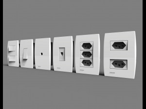 siemens outlets and switches 3D-Modell