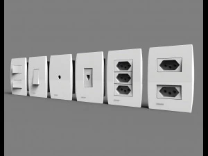 siemens outlets and switches 3D Model