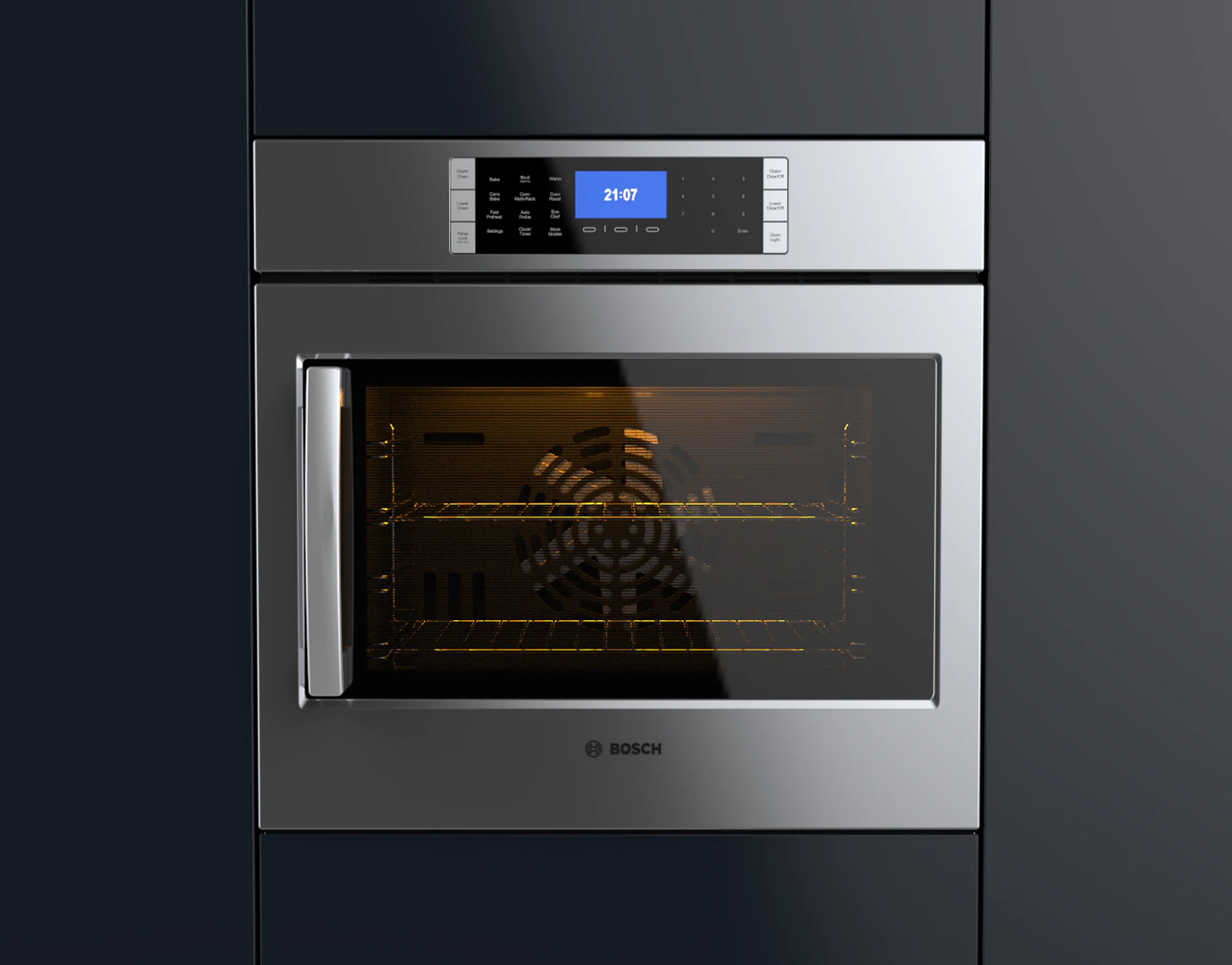 bosch 30 single wall oven 3D Model .c4d .max .obj .3ds .fbx .stl .blend