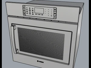 bosch 30 single wall oven 3D Model