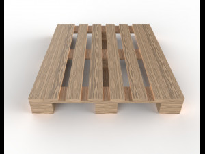 pallet pbr 1200mm x 1000mm 3Dモデル