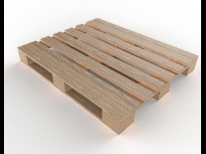 pallet pbr 1200mm x 1000mm 3Dモデル