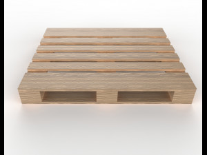 pallet pbr 1200mm x 1000mm 3Dモデル