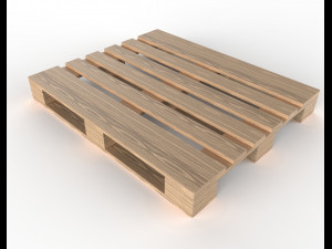 pallet pbr 1200mm x 1000mm 3Dモデル