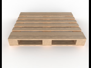 pallet pbr 1200mm x 1000mm 3Dモデル