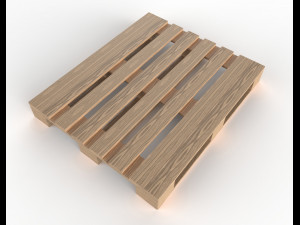 pallet pbr 1200mm x 1000mm 3Dモデル