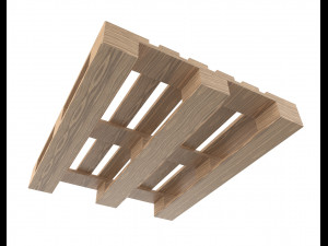 pallet pbr 1200mm x 1000mm 3Dモデル