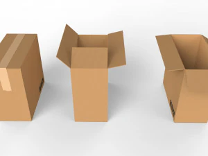 cardboard boxes collection 3D Model