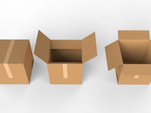 cardboard boxes collection 3D Model