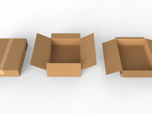 cardboard boxes collection 3D Model