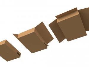 cardboard boxes collection 3D Model