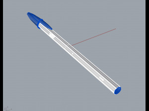 bic pen 3D 모델