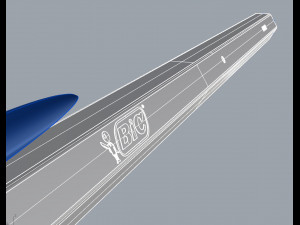 bic pen 3D 모델
