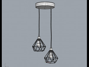 trybo wire pendant diamond Modelo 3D