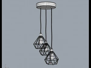 trybo wire pendant diamond 3D Model