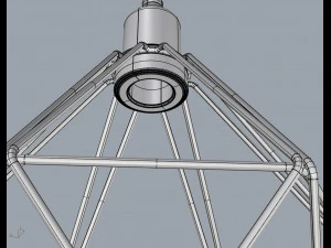 trybo wire pendant diamond 3D Model