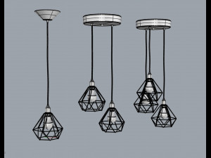 trybo wire pendant diamond Modelo 3D