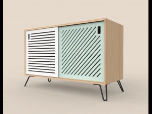 Pointillee-Medieneinheit mittlerer Größe 3D Modell