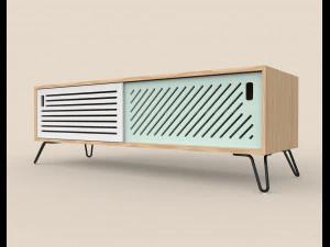 Kleine Pointillee-Medieneinheit 3D Modell