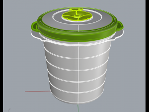 plastic pot sanremo 3D Модель