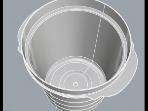 plastic pot sanremo 3D Модель