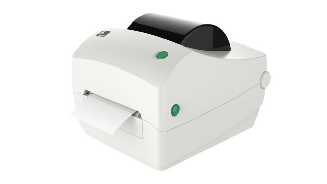 thermal label printer zebra gc420 t 3D Model .c4d .max .obj .3ds .fbx .stl .blend 