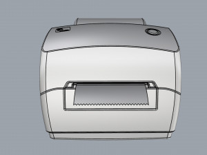 thermal label printer zebra gc420 t 3D Model