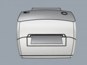 thermal label printer zebra gc420 t 3D Model