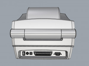 thermal label printer zebra gc420 t 3D Model