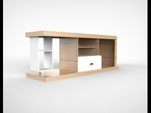 rack living room 01 Model 3D