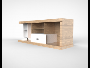 rack living room 01 Model 3D