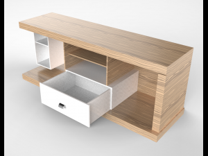 rack living room 01 Model 3D