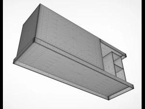 rack living room 01 3D Model