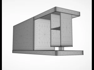 rack living room 01 3D Model