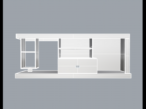 rack living room 01 Model 3D