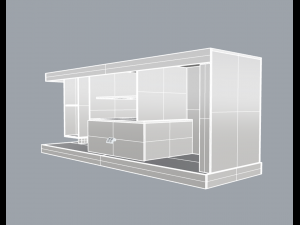 rack living room 01 Model 3D