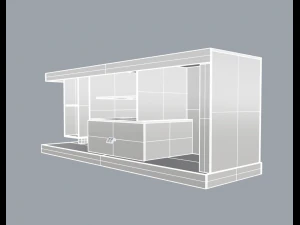 rack living room 01 3D Model