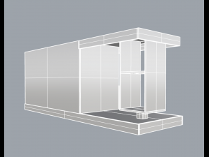 rack living room 01 Model 3D