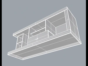 rack living room 01 3D Model