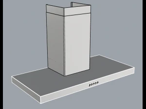 kobe brillia 42 inch range hood 3D Model