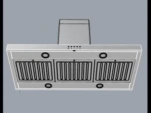 kobe brillia 42 inch range hood 3D Model