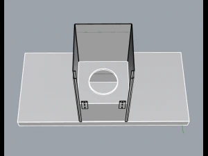 kobe brillia 42 inch range hood 3D Model