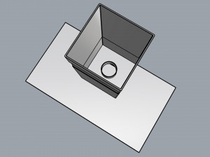 suggar granada slim touch 90cm stainless steel 3D Model