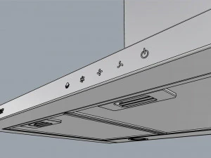 suggar granada slim touch 90cm stainless steel 3D Model