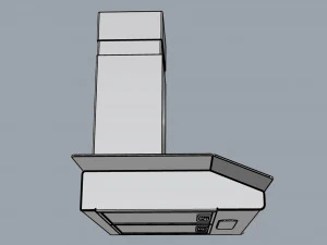 suggar vidrio 90cm black 3D Model