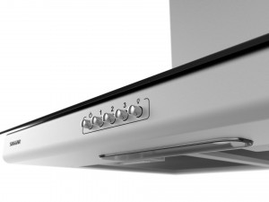 suggar vidrio 90cm stainless steel 3D Model