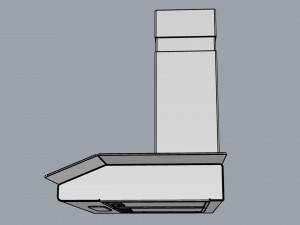 suggar vidrio 90cm white 3D Модель