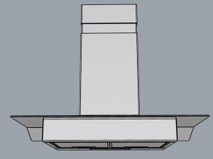 suggar vidrio 90cm white 3D Модель